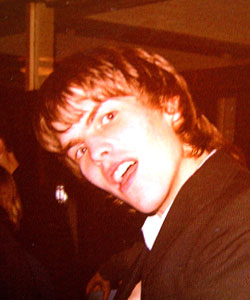 Matt Dike at the Art College Basement Brighton UK Circa 1982 - Photo Courtesy of Gordon Heathfield